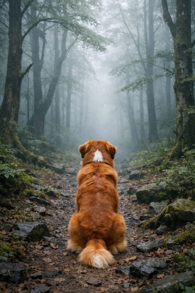 Perro en el bosque