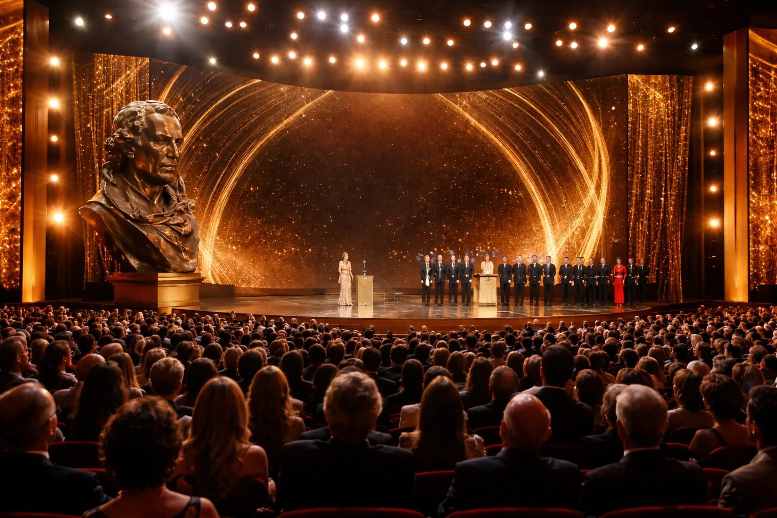 Interpretación de una gala de los Goya | Imagen generativa