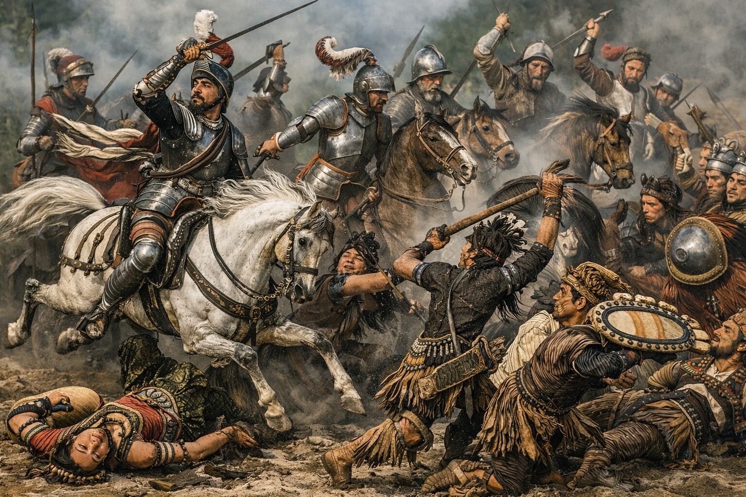 Primera batalla de Hernán Cortés en México