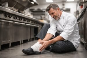 Lesión de tobillo de un cocinero lleva a incapacidad