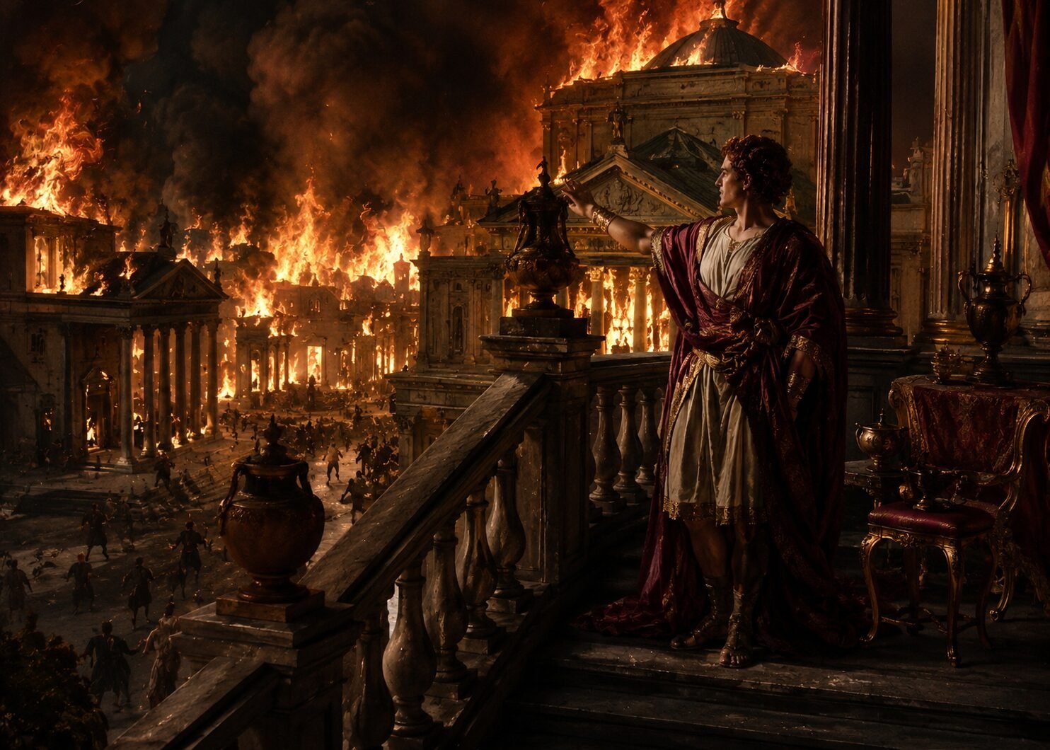 Neron quemando Roma