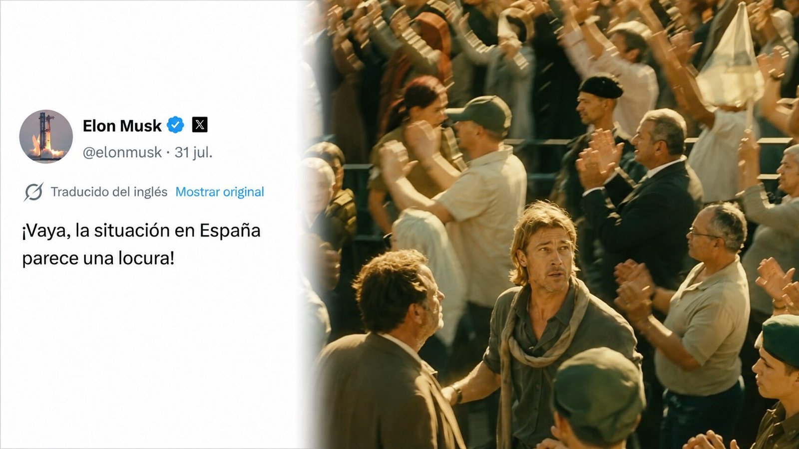 Publicación en X, de Elon Musk, sobre la crisis de Ceuta