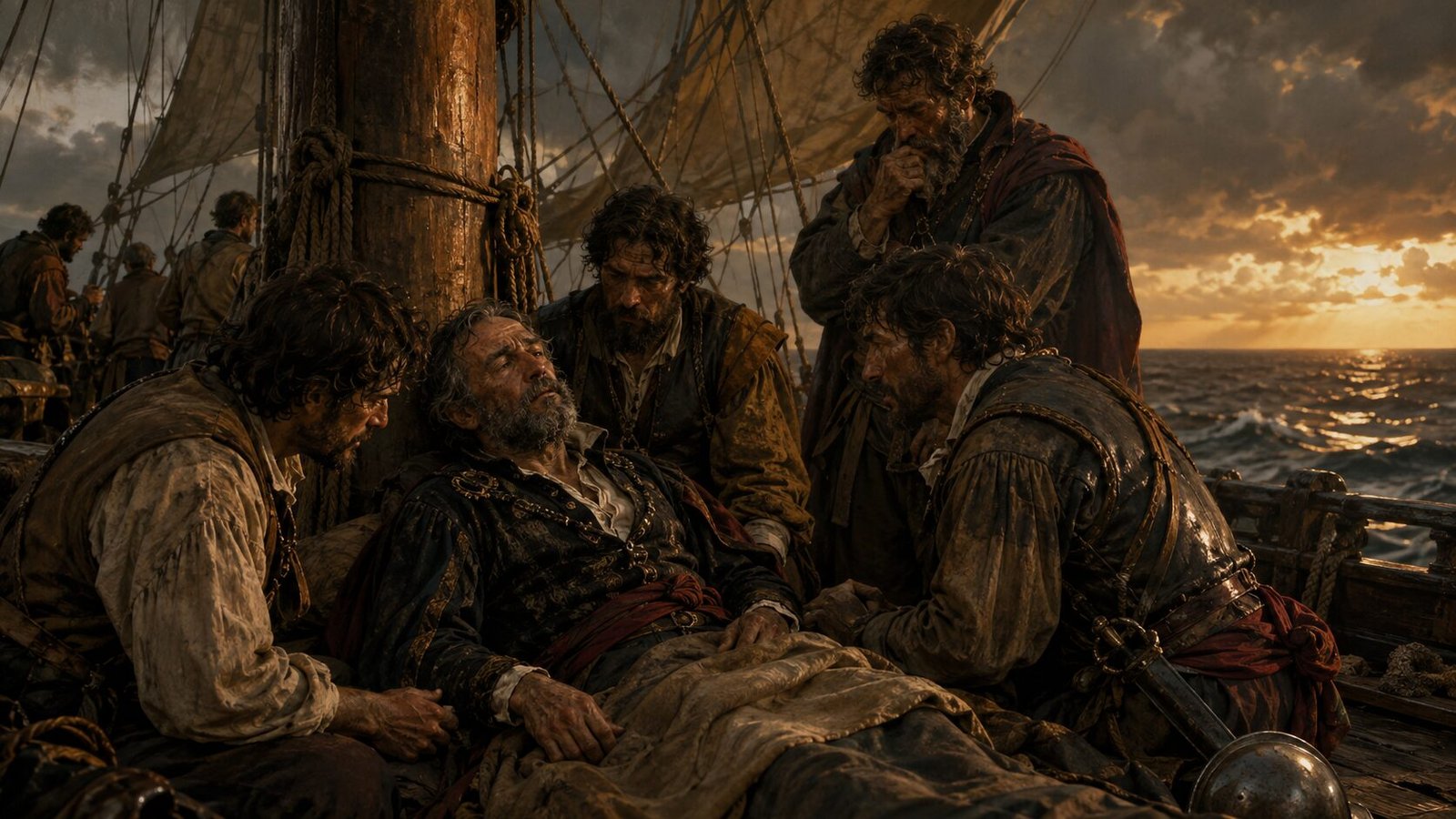 Recreación de la muerte de Elcano | IA generativa