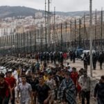 Crisis migratoria Ceuta | Imagen creada con IA generativa