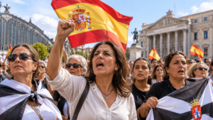 Manifestación mujeres caballas