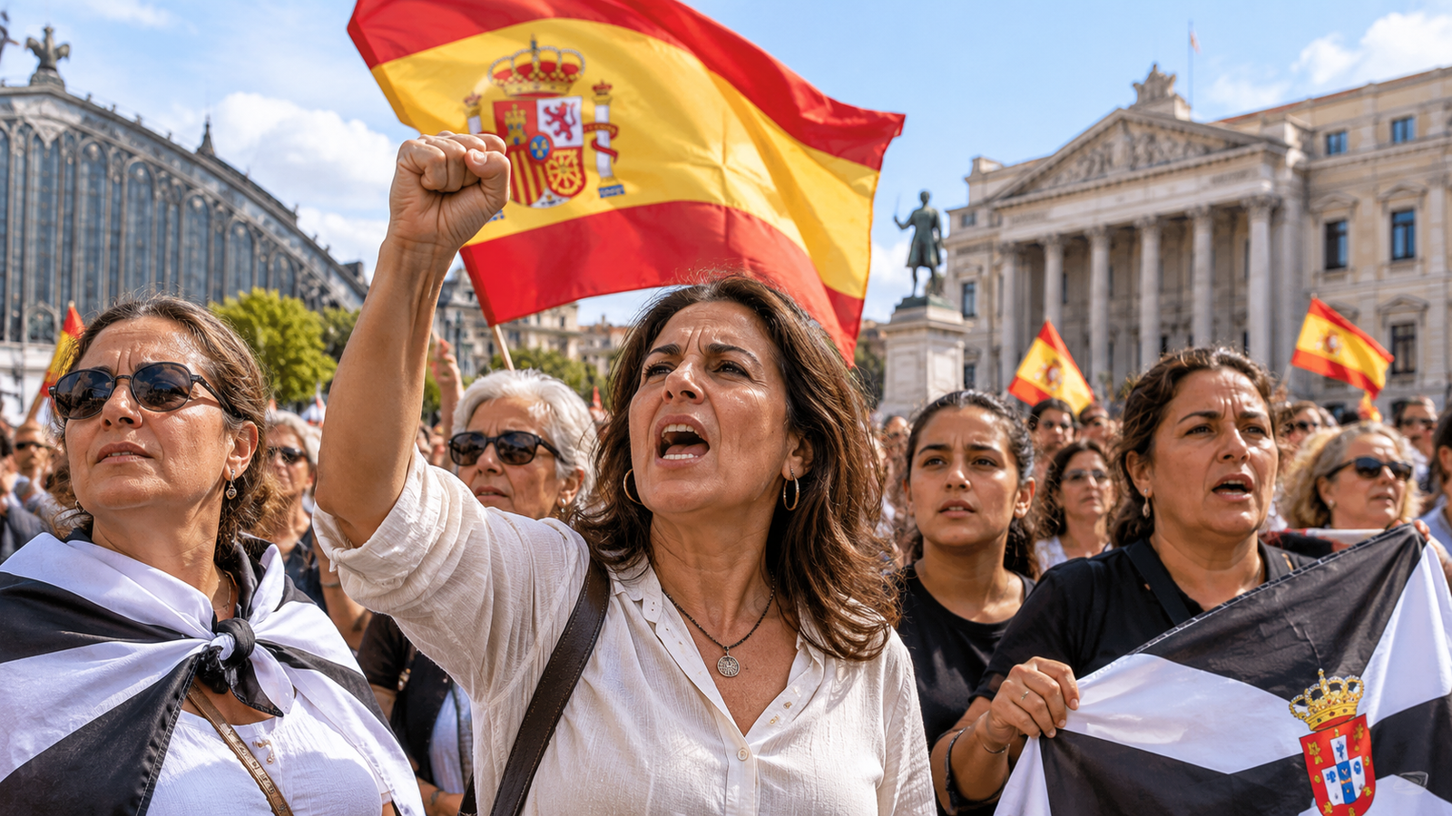 Manifestación mujeres caballas