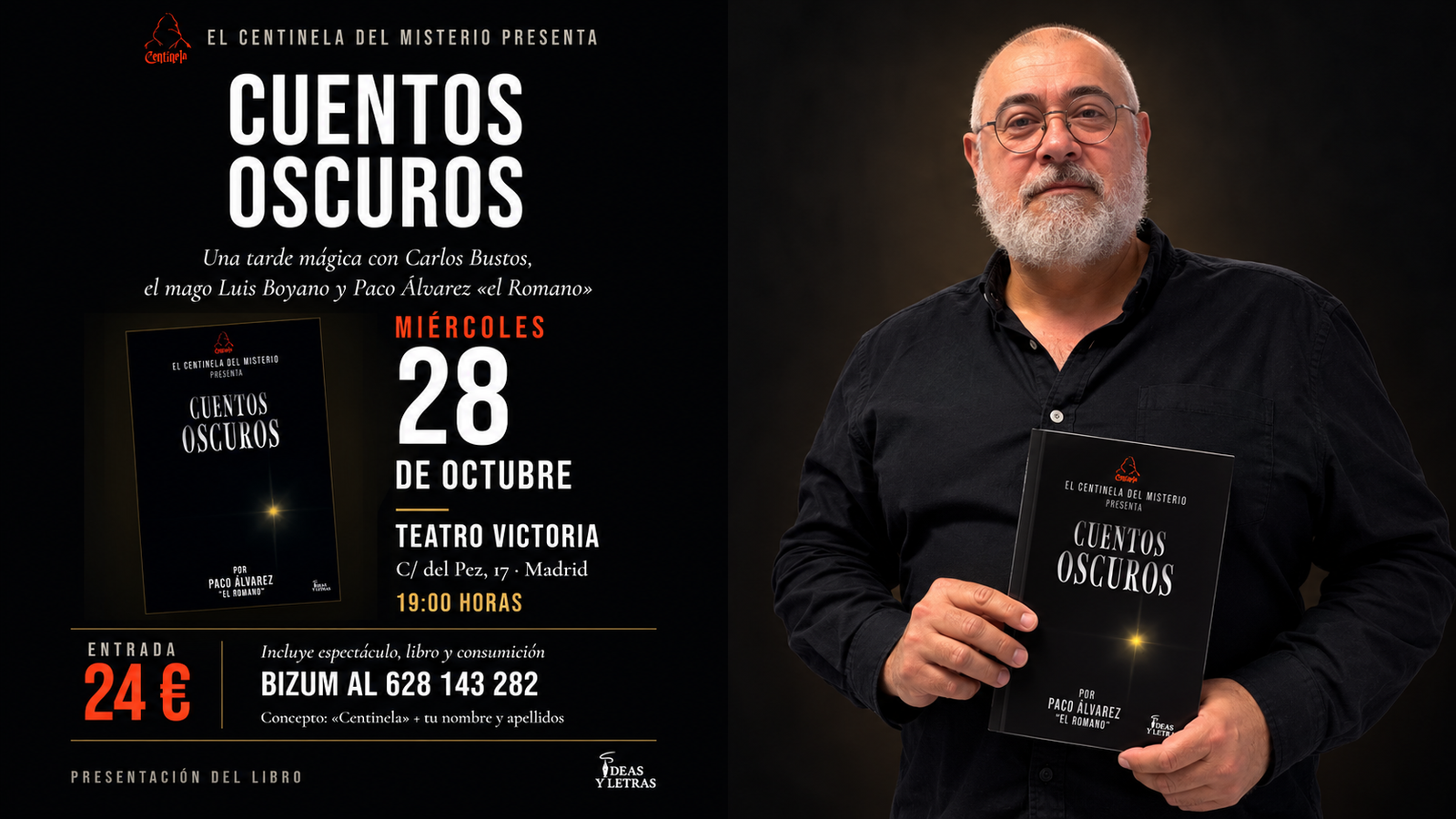 Presentación de Cuentos Oscuros con Paco Álvarez